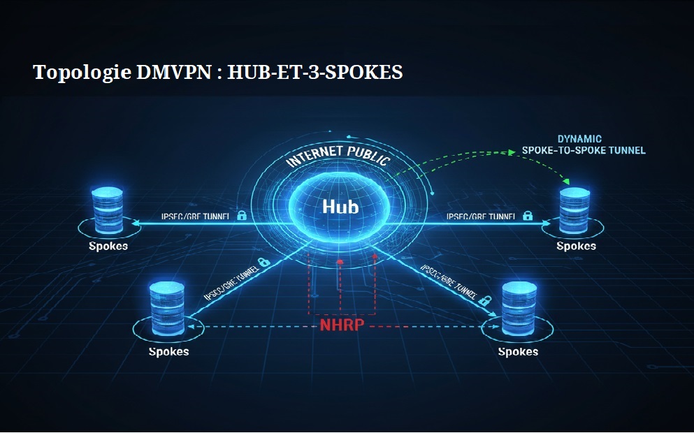 Lire la suite à propos de l’article DMVPN : Maîtriser l&rsquo;Architecture Multipoint pour un Réseau Sécurisé et Scalable